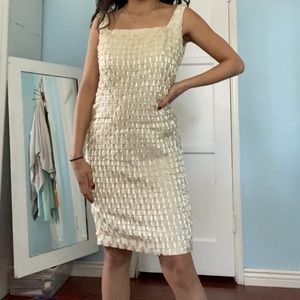 Carmen Marc Valvo Gold sparkle dress